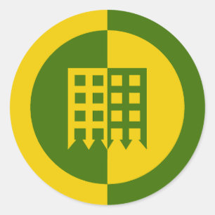 Barony of Unser Hafen Populace Badge Classic Round Sticker