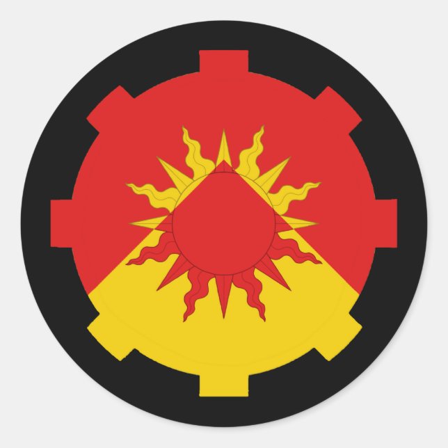 Barony of Vulcanfeldt Populace Badge Classic Round Sticker (Front)