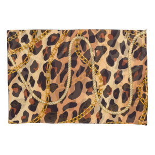 Baroque Animal Print, Chain Design Pillowcase