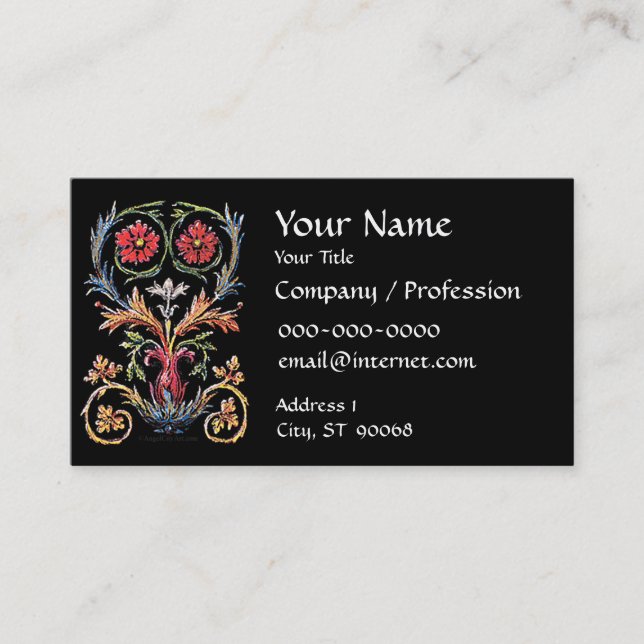 Baroque Artwork Custom Business Card (Front)