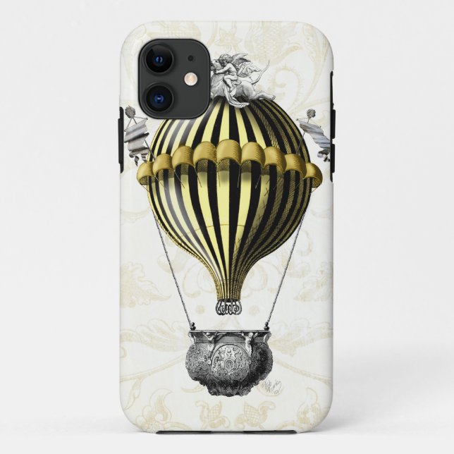 Baroque Balloon Black Yellow Case-Mate iPhone Case (Back)