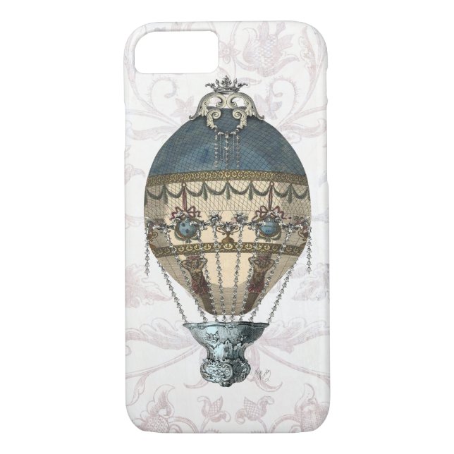 Baroque Balloon Blue & Cream Case-Mate iPhone Case (Back)
