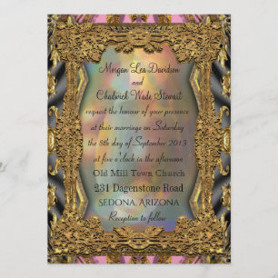 Baroque Barnetcue Formal Wedding Invitation