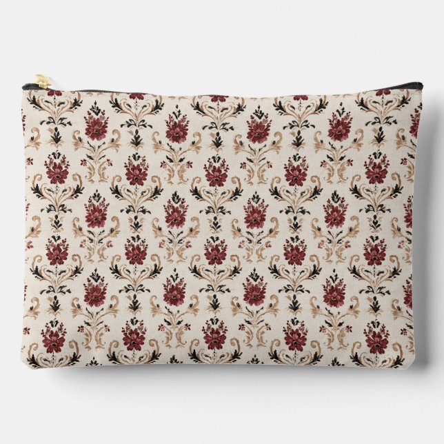 Baroque Bloom Cosmetic Accessory Pouch (Front)