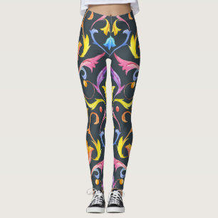 Baroque Brightness: Colourful Vintage Charm. Leggings
