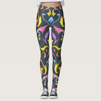 Baroque Brightness: Colourful Vintage Charm. Leggings