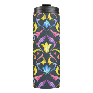 Baroque Brightness: Colourful Vintage Charm. Thermal Tumbler