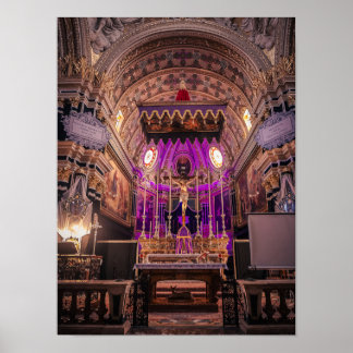 Baroque Brilliance: The Lenten Altar of Naxxar Poster