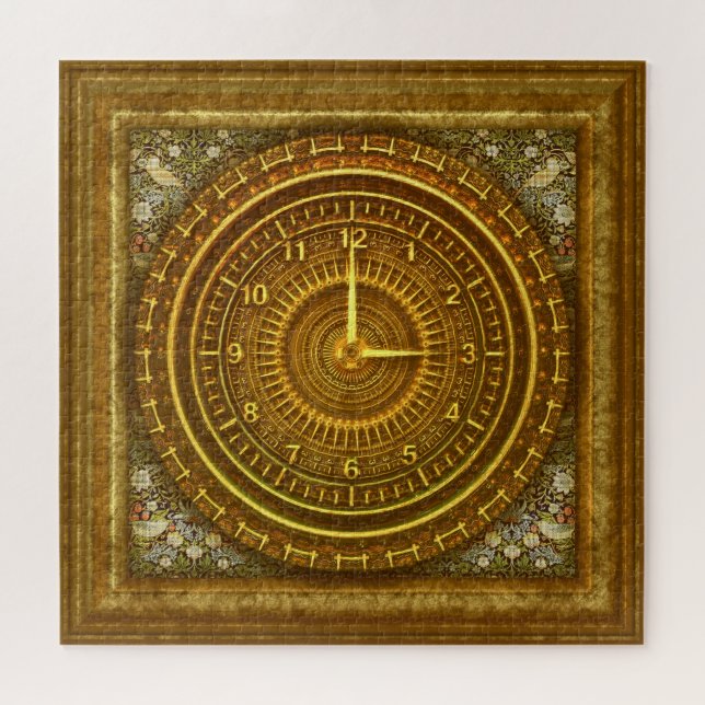 Baroque clock 676 piece puzzle (Horizontal)