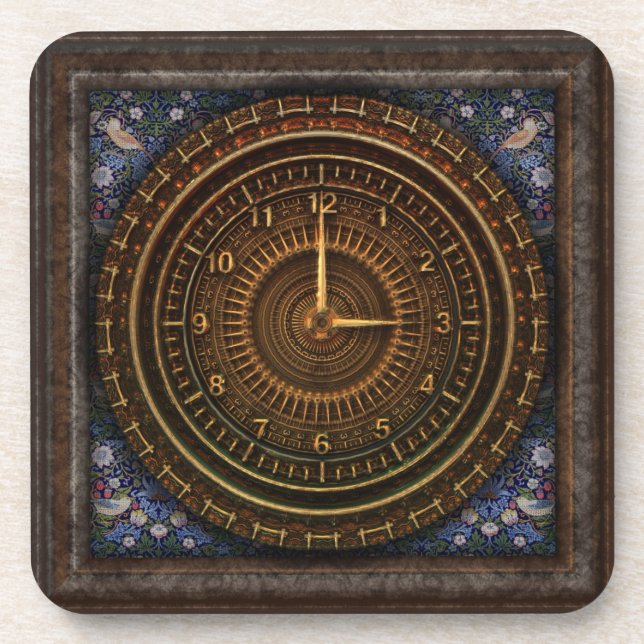 Baroque clock coasters (Front)