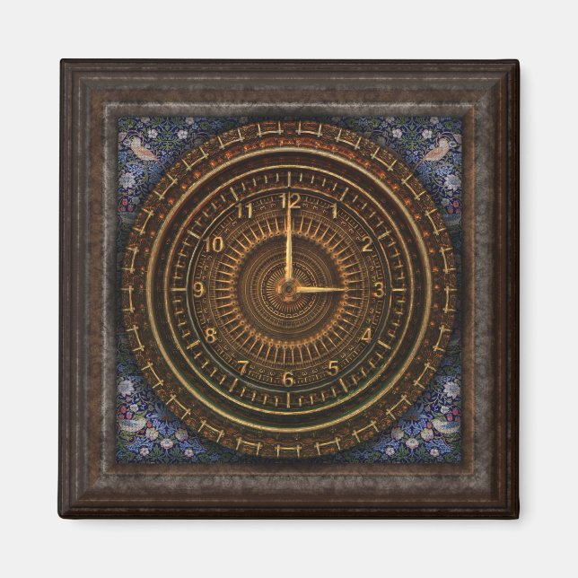 Baroque clock magnet (Front)