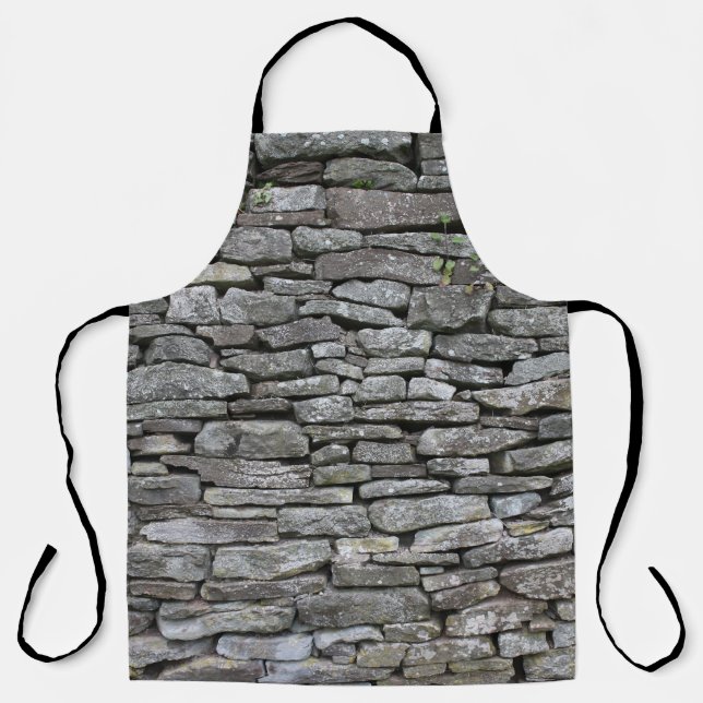 Baroque Damask: Luxury Floral Pattern Apron (Front)