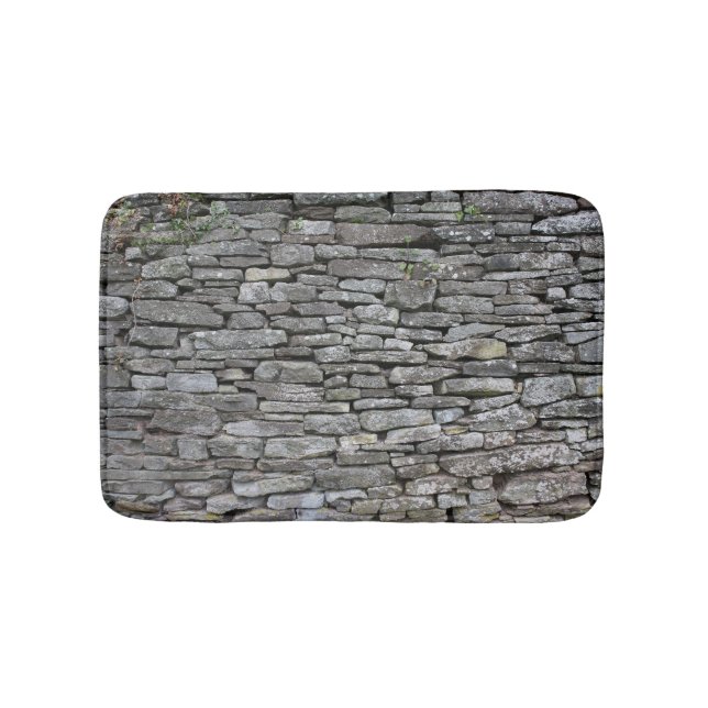 Baroque Damask: Luxury Floral Pattern Bath Mat (Front)