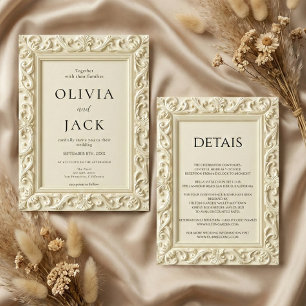 Baroque Elegance Wedding Frame Wedding Invitation