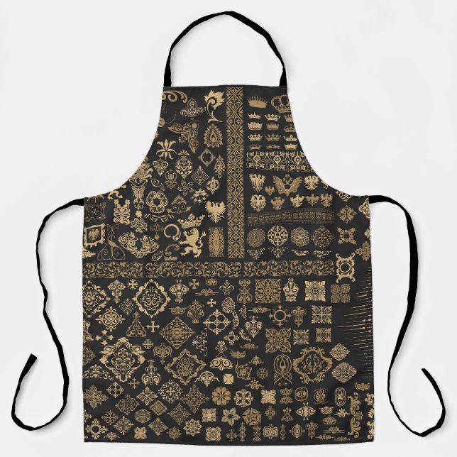 Baroque elements: mega set pattern. apron (Front)