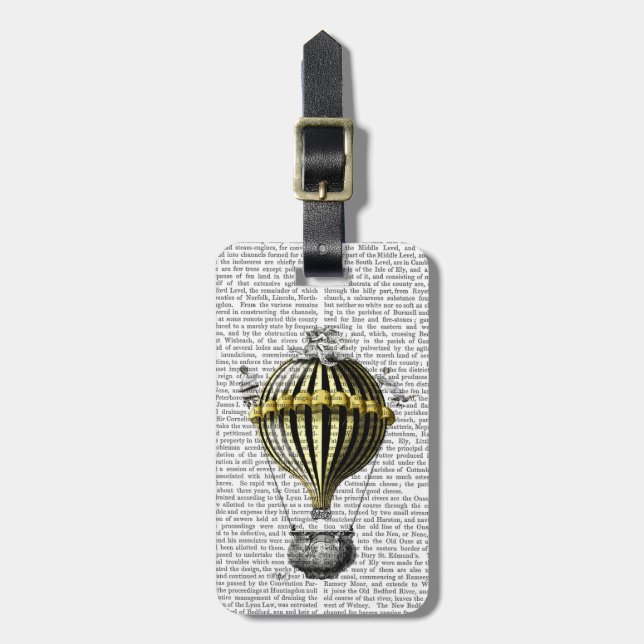 Baroque Fantasy Balloon 3 Luggage Tag (Front Vertical)