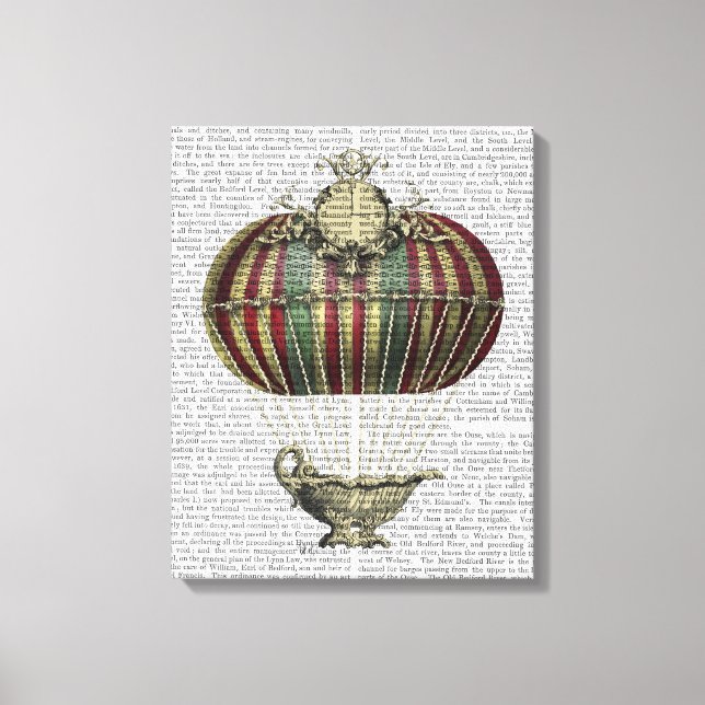 Baroque Fantasy Balloon Canvas Print (Front)