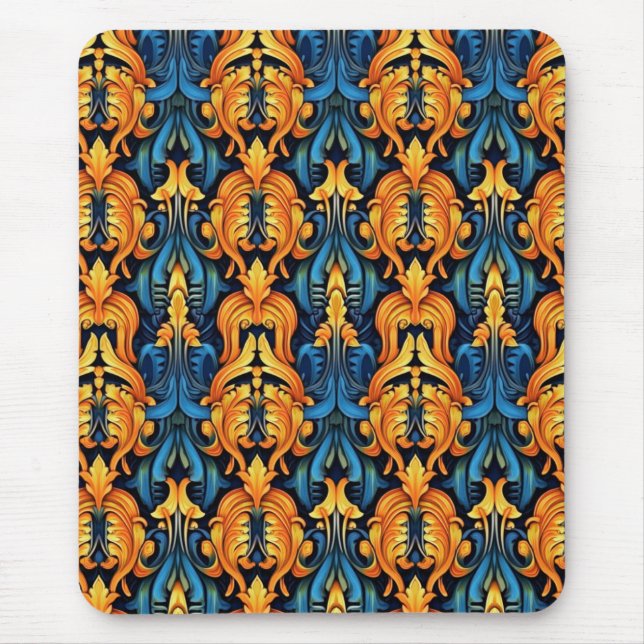 Baroque Fire and Ice Mouse Pad (Front)