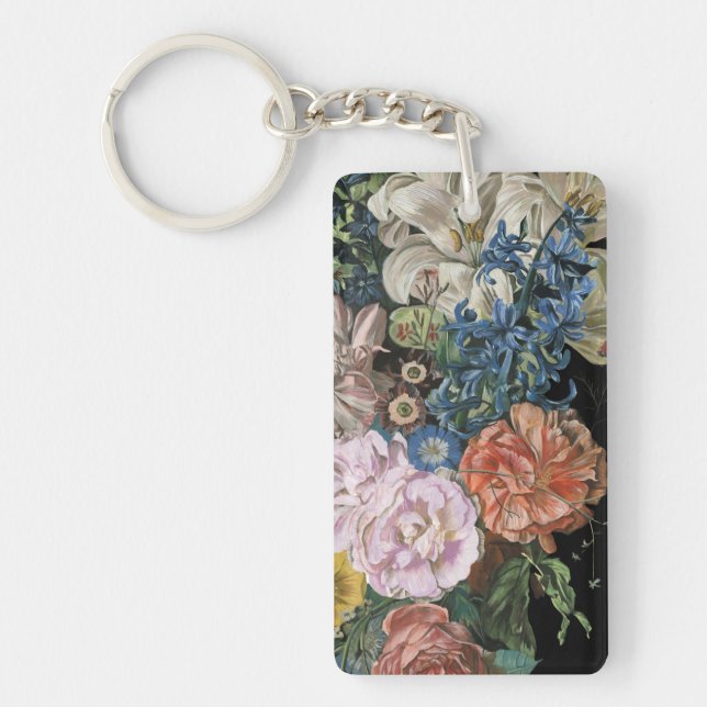 Baroque Floral - Bouquet Key Ring (Front)