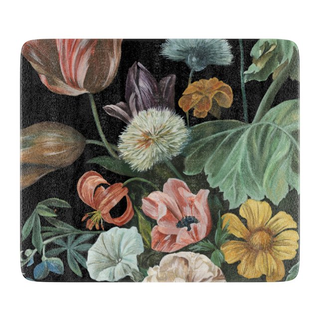 Baroque Floral - Bouquet of Flowers Cutting Board (Front)