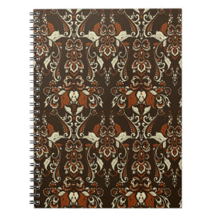 Baroque Floral: Classic Vintage Wallpaper Notebook