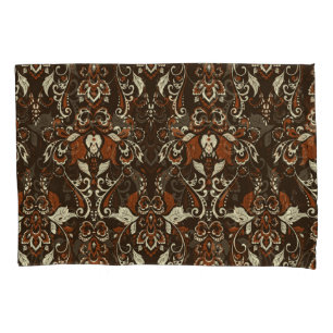 Baroque Floral: Classic Vintage Wallpaper Pillowcase