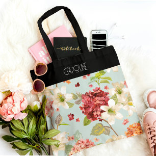 Baroque Floral Grace Trendy Stlish Tote Bag