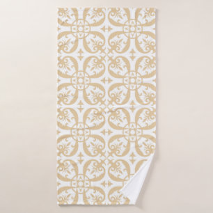 Baroque floral pattern vintage seamless. Victorian Bath Towel