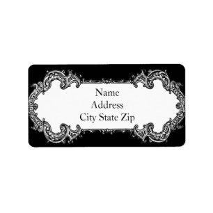 Baroque Frame Address Label
