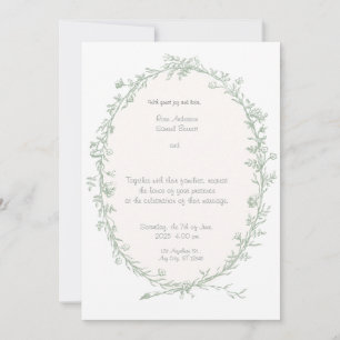 Baroque Frame Wedding Invitation