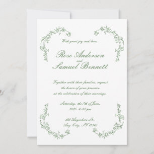 Baroque Frame Wedding Invitation