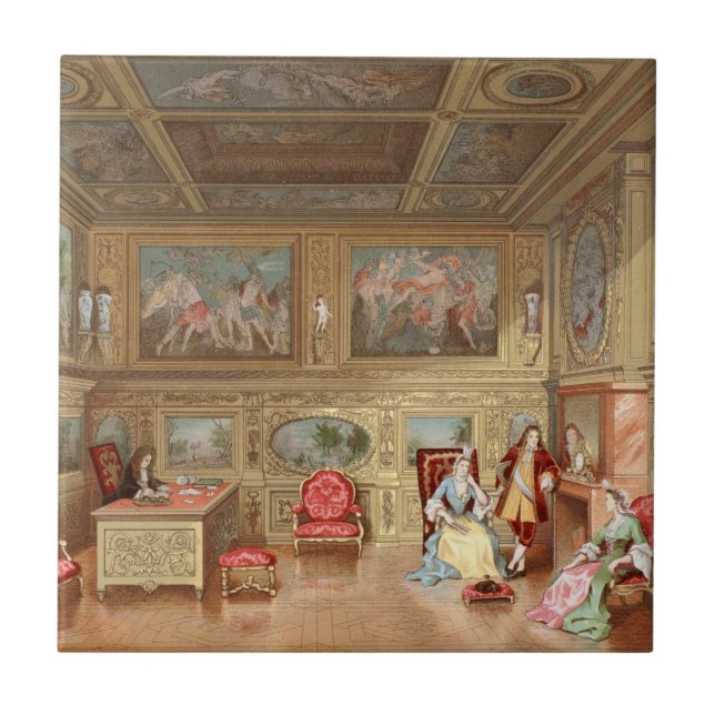 Baroque French Interior Design Murals Aristocratic Tile (Front)