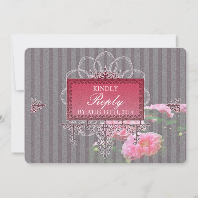Baroque Glamour Wedding Invitation Set, Collection (Front)