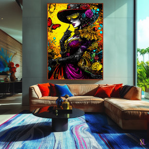 Baroque Gothic Elegance – Mysterious Victorian Poster