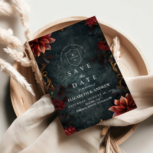 Baroque Gothic Wedding Romance Save The Date (Creator Uploaded)