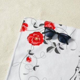 Baroque Horse Beach Towel