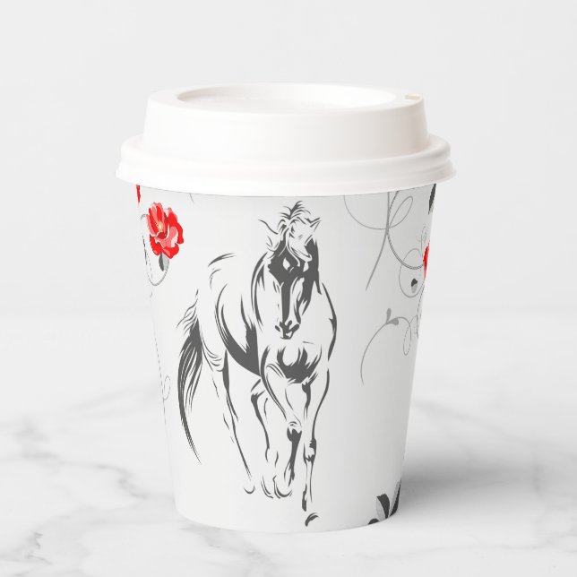 Baroque Horse Paper Cups (Front)