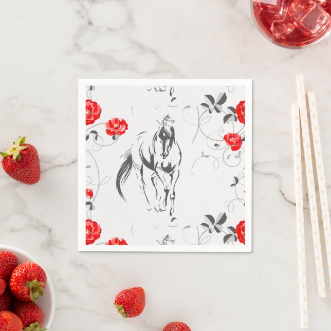 Baroque Horse Paper Napkins (Insitu)