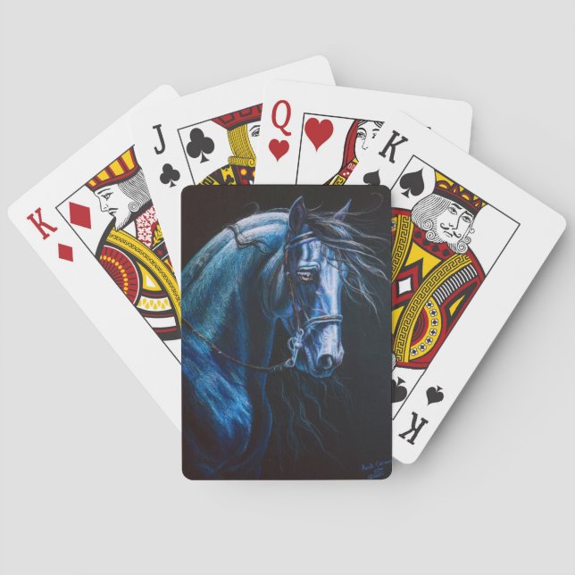 baroque horse playing cards (Back)