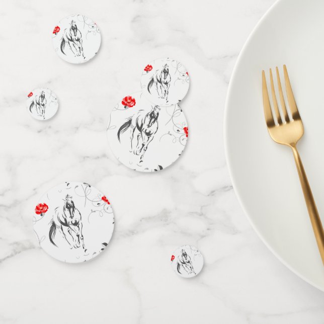 Baroque Horse Table Confetti (Group)