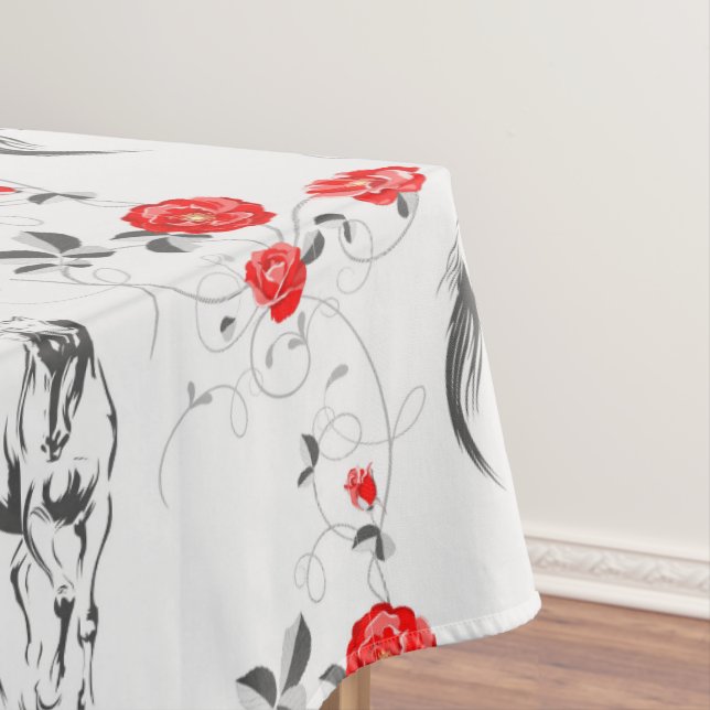 Baroque Horse Tablecloth (In Situ)