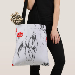 Baroque Horse Tote Bag