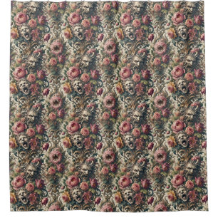 Baroque Hunger Pains – Gothic Victorian Shower Curtain