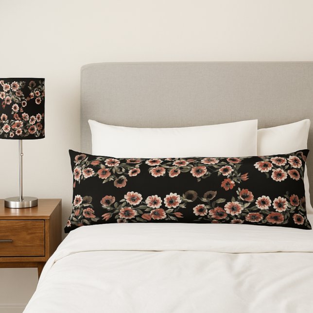 Baroque-Inspired Botanical Soft Pinks and Greens Body Cushion (Creator Uploaded)