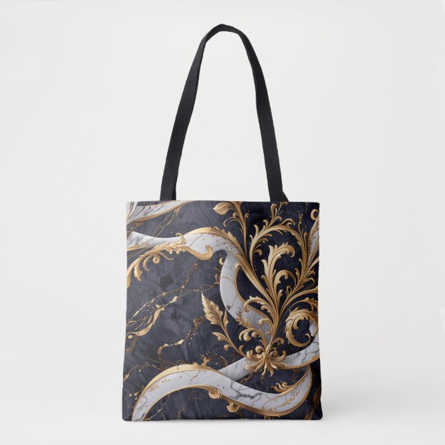 Baroque-Inspired Luxury Tote Bag (Front)