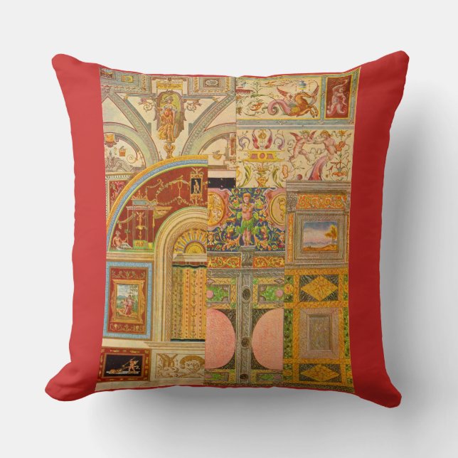 baroque Italian motifs collage Cushion (Front)