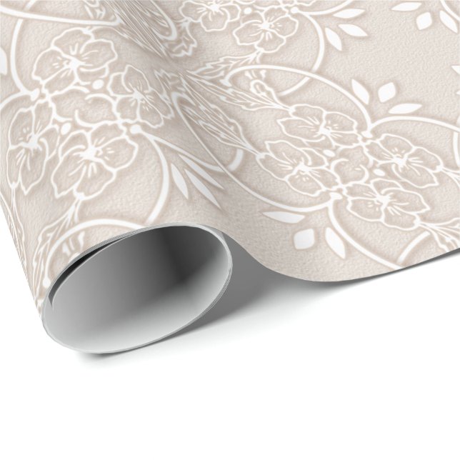 baroque lace pattern wrapping paper (Roll Corner)