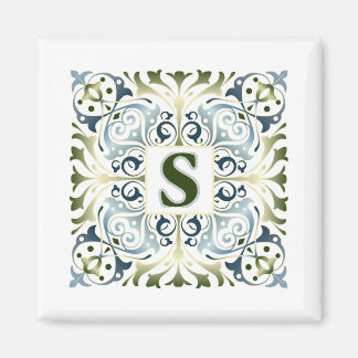 Baroque Letter S Magnet