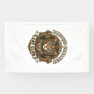 Baroque Ornament Cat Cat Lover Gift - Baroque Orna Banner