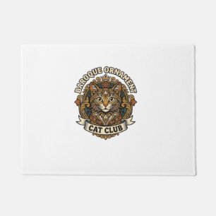 Baroque Ornament Cat Cat Lover Gift - Baroque Orna Doormat